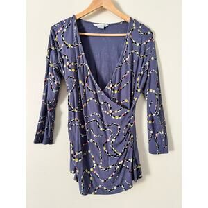 Boden Crossover Women's Blouse Top Wrap Jersey US 10R